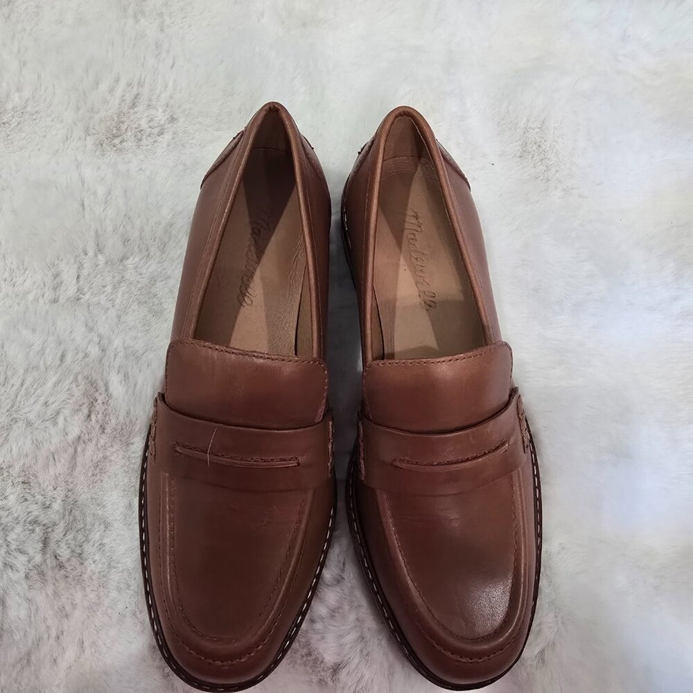 Madewell Corinne Lugsole Loafer NE526 Women's Sizes Dried Maple Leather Size 5.5 - Picture 7 of 8